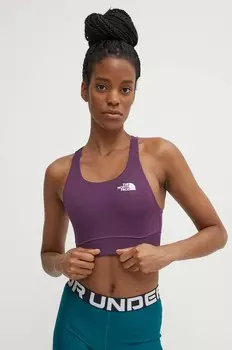 Двусторонний спортивный бюстгальтер Flex The North Face, фиолетовый