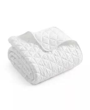 Двусторонний стеганый плед Homthreads Rowan, 50 x 60 дюймов Levtex, белый