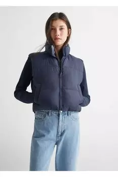 Двусторонний стеганый жилет Mango, синий