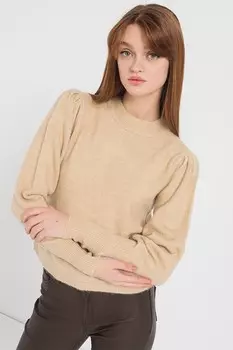 Двусторонний свитер Elanor с вырезом Jdy, бежевый