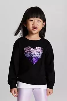 Двусторонний свитер с пайетками H&M