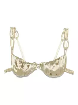 Двусторонний топ бикини Isa Boulder, золотой