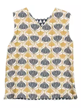 Двусторонний топ с принтом MAX MARA, нейтральный