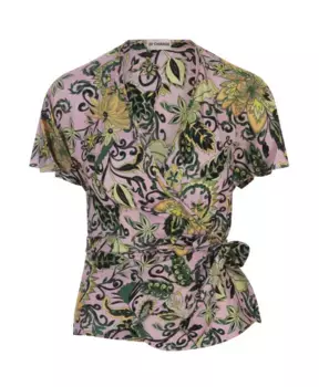 Двусторонний топ с рисунком садового узора пейсли Diane Von Furstenberg, мультиколор