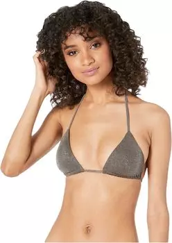 Двусторонний топ с треугольными чашками Gia Vitamin A, цвет Graphite Metallic