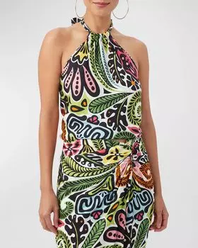 Двусторонний топ с завязками на бретельках Tamika Trina Turk, цвет Multi