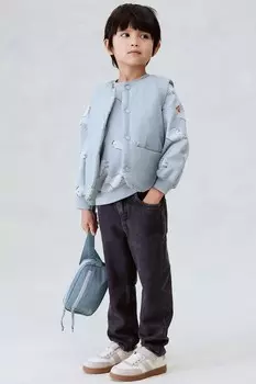 Двусторонний вельветовый жилет H&M, синий
