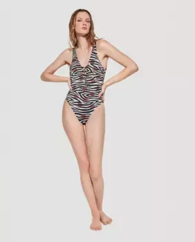 Двусторонний женский купальник без косточек Gisela, мультиколор