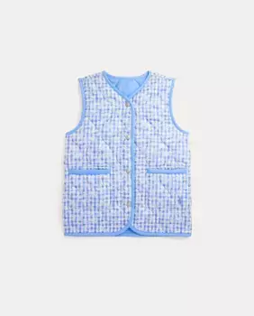 Двусторонний жилет для девочек с подкладкой Polo Ralph Lauren, синий