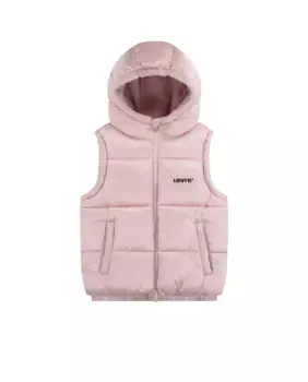 Двусторонний жилет для девочки Levi's, розовый