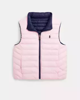 Двусторонний жилет для девочки Polo Ralph Lauren, розовый