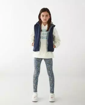 Двусторонний жилет с капюшоном El Corte Ingls, темно-синий