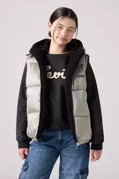 Двусторонний жилет с логотипом Levi'S, серебряный