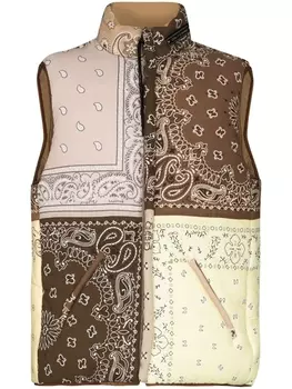 Двусторонний жилет с узором Children Of The Discordance, бежевый