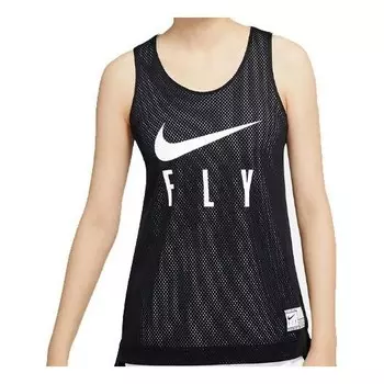 Двусторонняя баскетбольная майка с надписью «Swoosh Fly» Nike, черный
