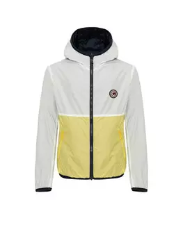 Двусторонняя белая куртка для мальчика с капюшоном Colmar