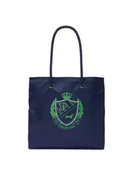 Двусторонняя большая сумка из парусины Victoria'S Secret, темно-синий