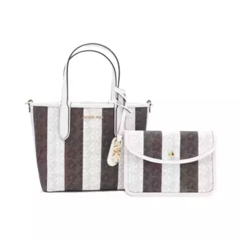 Двусторонняя большая сумка + клатч eliza Michael Kors, белый