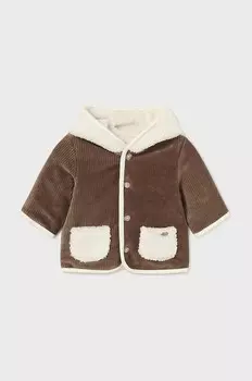 Двусторонняя детская куртка Mayoral Newborn, коричневый