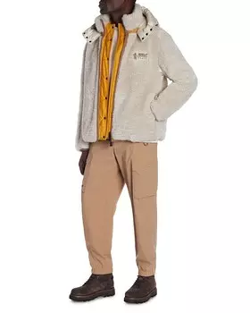 Двусторонняя флисовая куртка Moncler Wengi Teddy, мультиколор