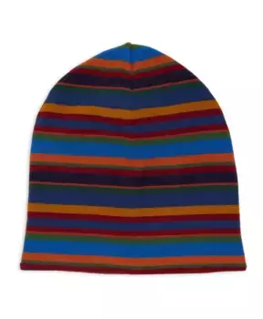 Двусторонняя флисовая шапка в полоску. Gallo, мультиколор