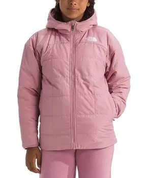 Двусторонняя короткая парка с капюшоном и молнией во всю длину Big Girls Shasta The North Face, фиолетовый