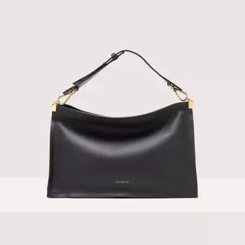 Двусторонняя кожаная сумка через плечо Coccinelle SNIP MEDIUM, черный