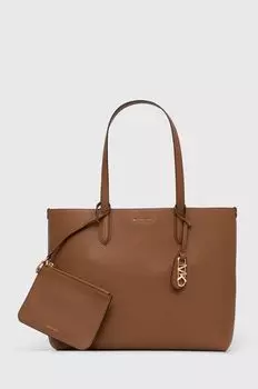 Двусторонняя кожаная сумка MICHAEL Michael Kors, коричневый
