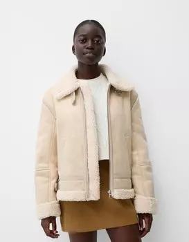 Двусторонняя куртка Bershka, желтый