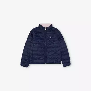 Двусторонняя куртка-бомбер с вышитым логотипом для мальчиков Polo Ralph Lauren, розовый