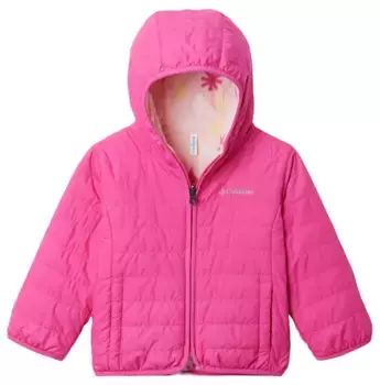 Двусторонняя куртка Double Trouble II для малышей Columbia, цвет Pink Ice/Satin Pink Sleet