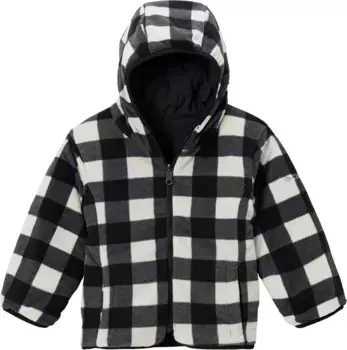 Двусторонняя куртка Double Trouble II для малышей Columbia, цвет Black/Chalk Check