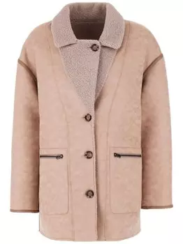 Двусторонняя куртка из искусственной овчины Urbancode, нейтральный цвет