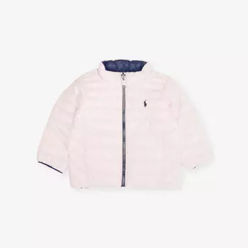 Двусторонняя куртка из переработанного нейлона для девочки Terra Polo Ralph Lauren, розовый