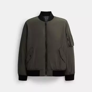 Двусторонняя куртка Ma 1 COACH, цвет olive/charcoal signature