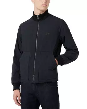Двусторонняя куртка на молнии Emporio Armani, синий
