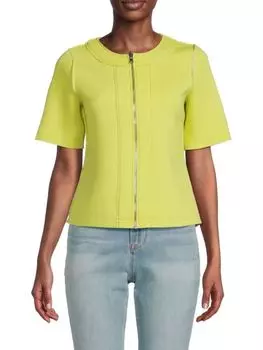 Двусторонняя куртка на молнии Patrizia Luca, лайм