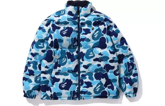 Двусторонняя куртка-пуховик BAPE ABC Camo A Bathing Ape, зеленый