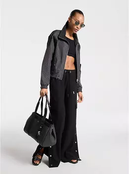 Двусторонняя куртка с фирменным логотипом Michael Kors, серый