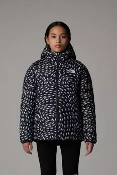 Двусторонняя куртка с капюшоном Perrito для девочек The North Face, черный