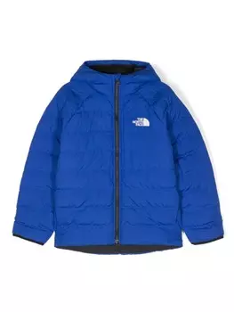 Двусторонняя куртка с капюшоном The North Face Kids, синий