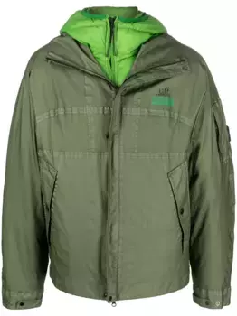 Двусторонняя куртка с логотипом C.P. Company, зеленый