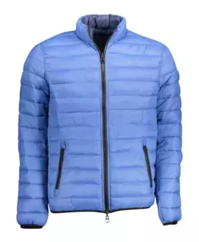 Двусторонняя куртка с логотипом нейлон U.S. Polo Assn., синий