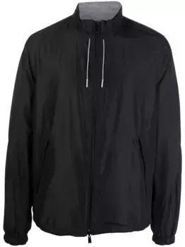 Двусторонняя куртка с логотипом Zegna, черный