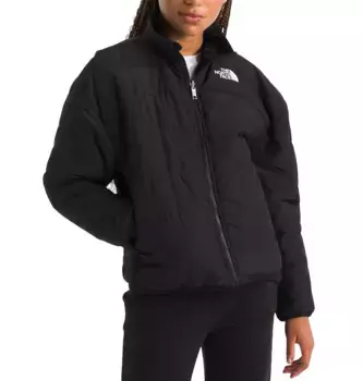 Двусторонняя куртка Shasta с молнией во всю длину The North Face для девочек, цвет TNF Black