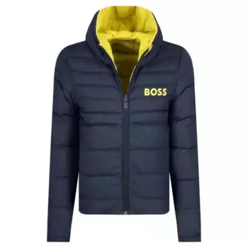 Двусторонняя куртка стандартного кроя пуховое одеяло Boss, синий