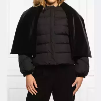 Двусторонняя куртка стандартного кроя пуховое одеяло Emporio Armani, черный