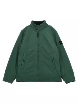 Двусторонняя куртка Stone Island Junior, зеленый