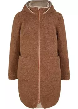 Двусторонняя куртка тедди из переработанного полиэстера Bpc Bonprix Collection, бежевый