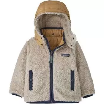 Двусторонняя куртка Tribbles с капюшоном — для мальчиков (для малышей) Patagonia, цвет Touring Red